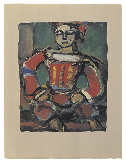 Appraisal: ROUAULT GEORGES Divertissement mounted color plates by Rouault Folio contents