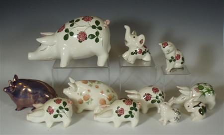 Appraisal: A collection of Plichta animal figurines each with printed marks