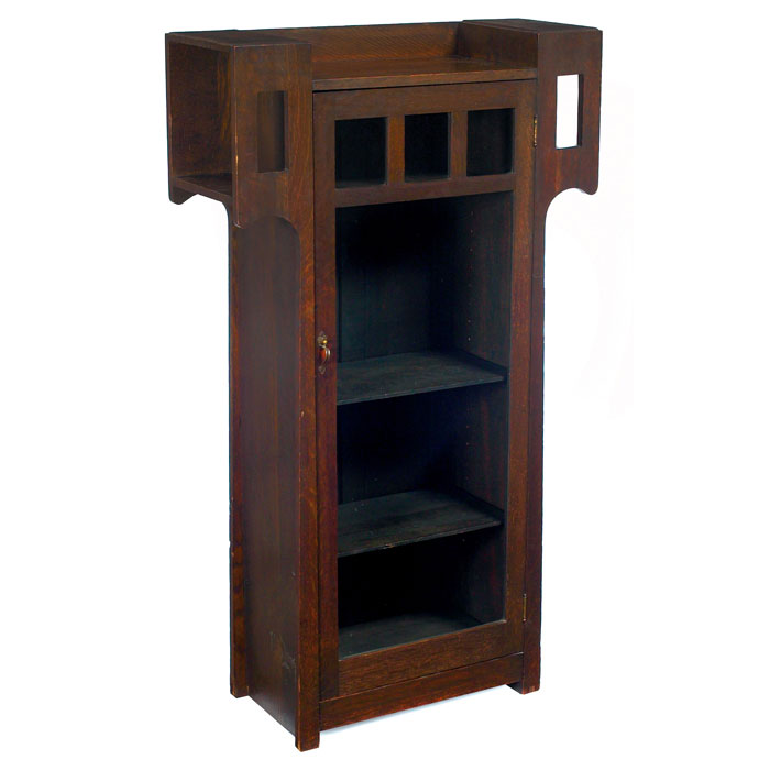 Appraisal: Arts and Crafts bookcase in the style of Limbert single