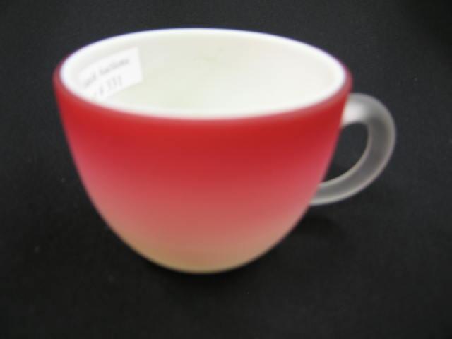 Appraisal: Webb Peachblow Art Glass Custard Cup tall diameter excellent