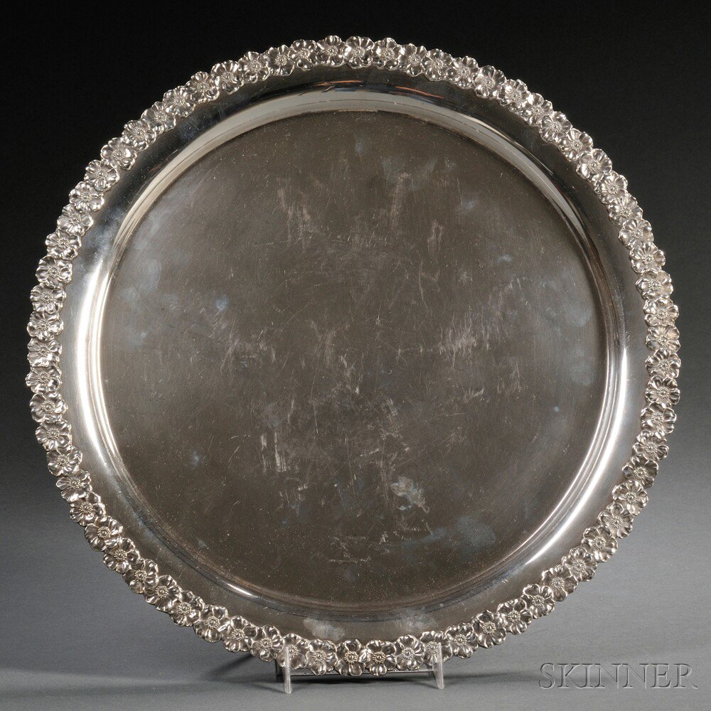 Appraisal: Unger Brothers Sterling Silver Tray Newark New Jersey late th