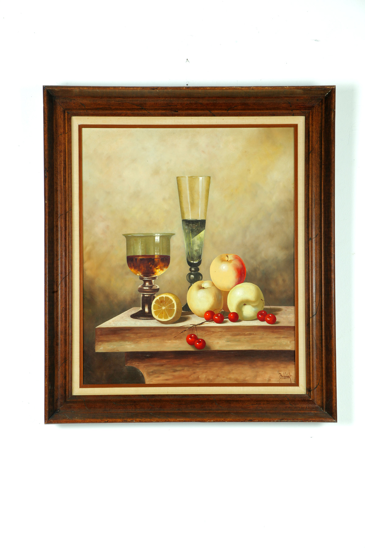 Appraisal: STILL LIFE BY GYULA BUBARNIK HUNGARY B Oil on canvas