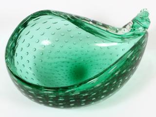 Appraisal: VENETIAN SHELL FORM BLOWN GLASS BOWL VENETIAN SHELL FORM BLOWN