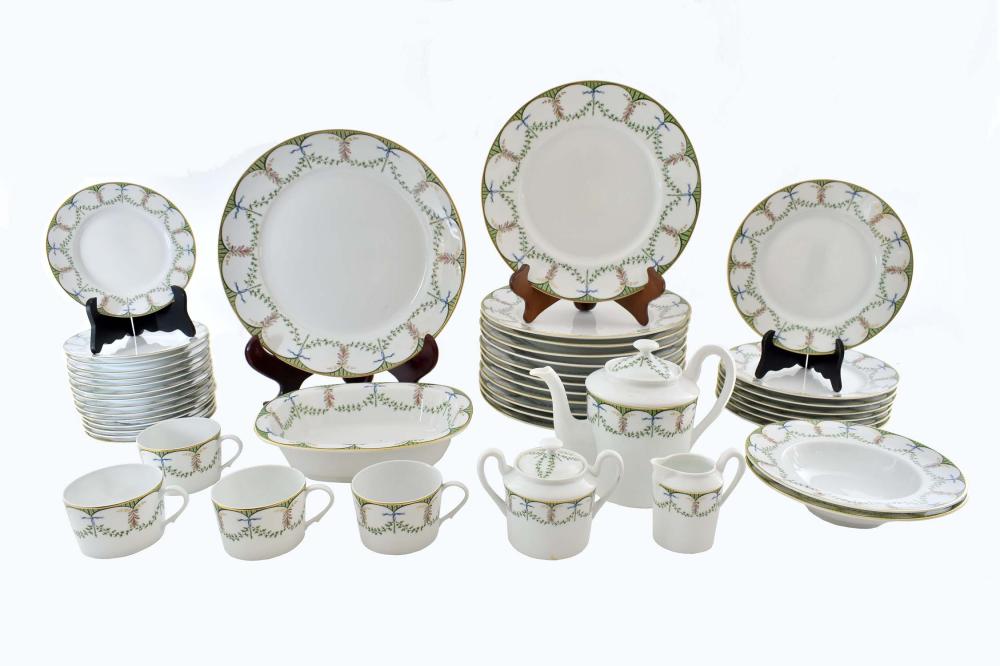 Appraisal: FRENCH LIMOGES PORCELAIN DINNER SERVICEFrench Limoges Porcelain Dinner Service to