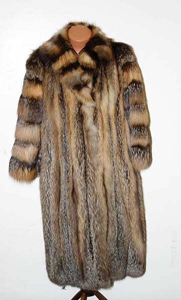 Appraisal: A natural unplucked Nutria full length fur coat Herbert's Furs