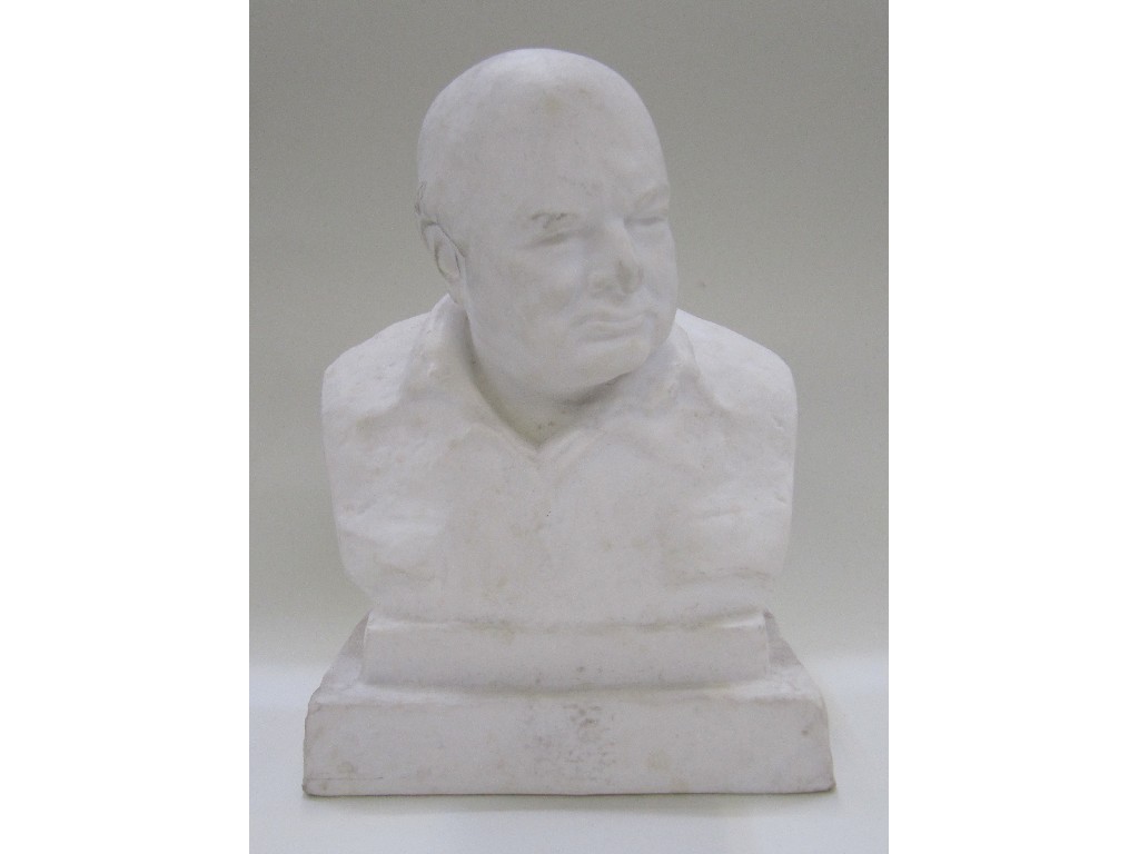 Appraisal: After Oscar Neman - Spode bust of Sir Winston Churchill