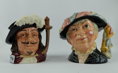 Appraisal: Royal Doulton large character jugs Porthos D and Pearly Queen