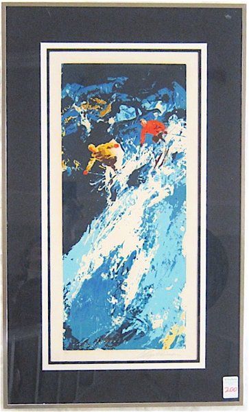 Appraisal: LEROY NEIMAN SERIGRAPH New York Illinois - Ski Slope circa