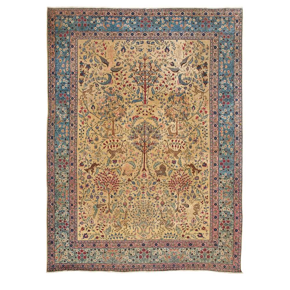 Appraisal: TABRIZ CARPET TURKEY EARLY TH CENTURY the camel field with