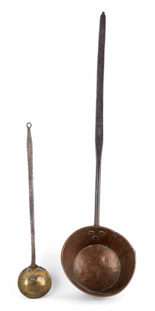 Appraisal: Berks County Pennsylvania iron and brass tasting ladle ca stamped