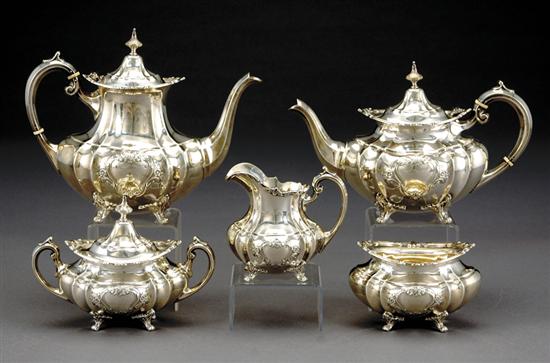 Appraisal: Reed Barton sterling tea and coffee service dated - Hampton