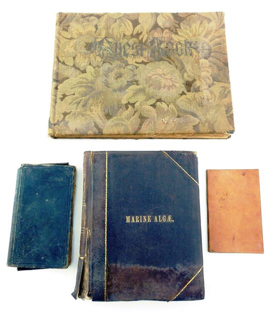 Appraisal: BOOKS Four miscellaneous volumes Pocket account book - guest book