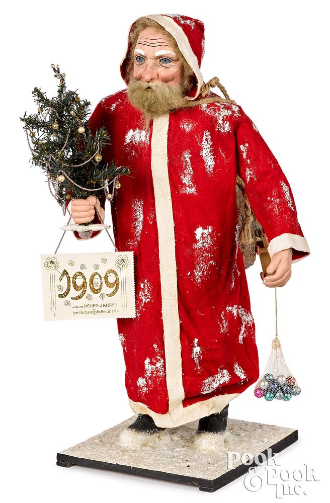 Appraisal: Father Christmas Santa Claus candy container Large composition Father Christmas