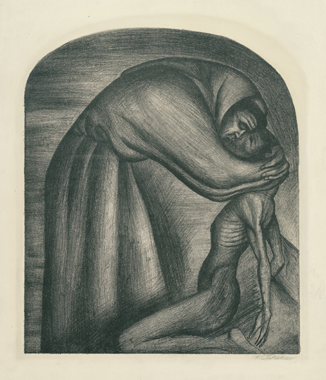 Appraisal: JOS CLEMENTE OROZCO The Franciscan and the Indian Lithograph x