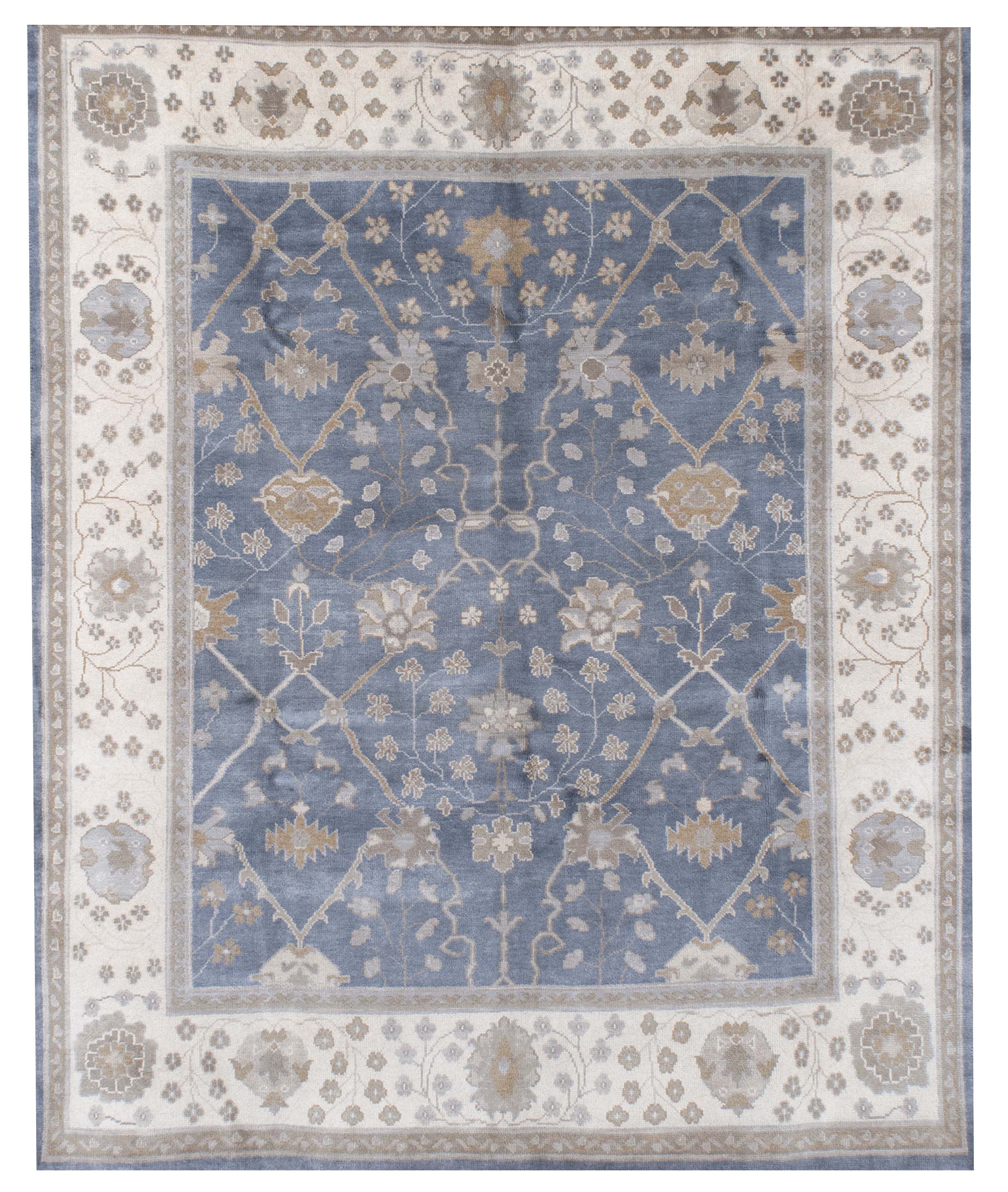 Appraisal: ORIENTAL RUG OUSHAK DESIGN ' x ' Slate blue field