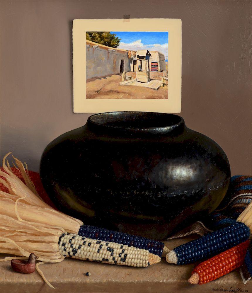 Appraisal: William Acheff b Black Olla and Corn Exclusive on Bidsquare