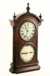 Appraisal: MANTEL CLOCK - Double dial calendar clock made by Seth