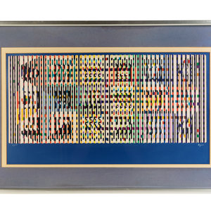 Appraisal: Yaacov Agam Israeli b Untitled serigraph signed and numbered x