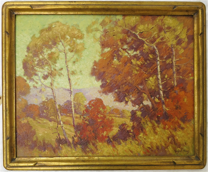 Appraisal: PERCY L MANSER OIL ON CANVAS BOARD Portland Oregon -