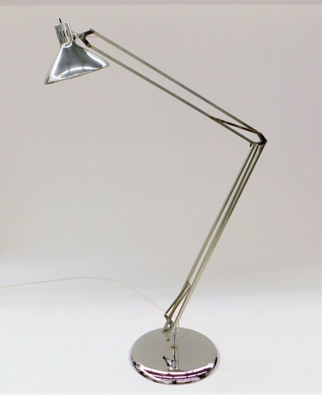 Appraisal: ALSY GRASSHOPPER MCM ADJUSTABLE FLOOR LAMP United States th CenturyMetal