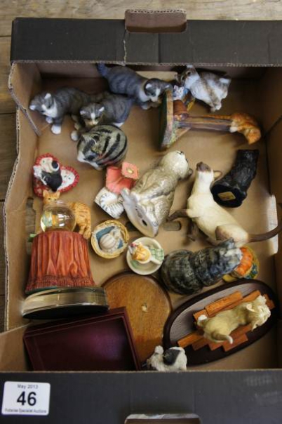 Appraisal: A collection of Pottery Cats to include Royal Doulton Past