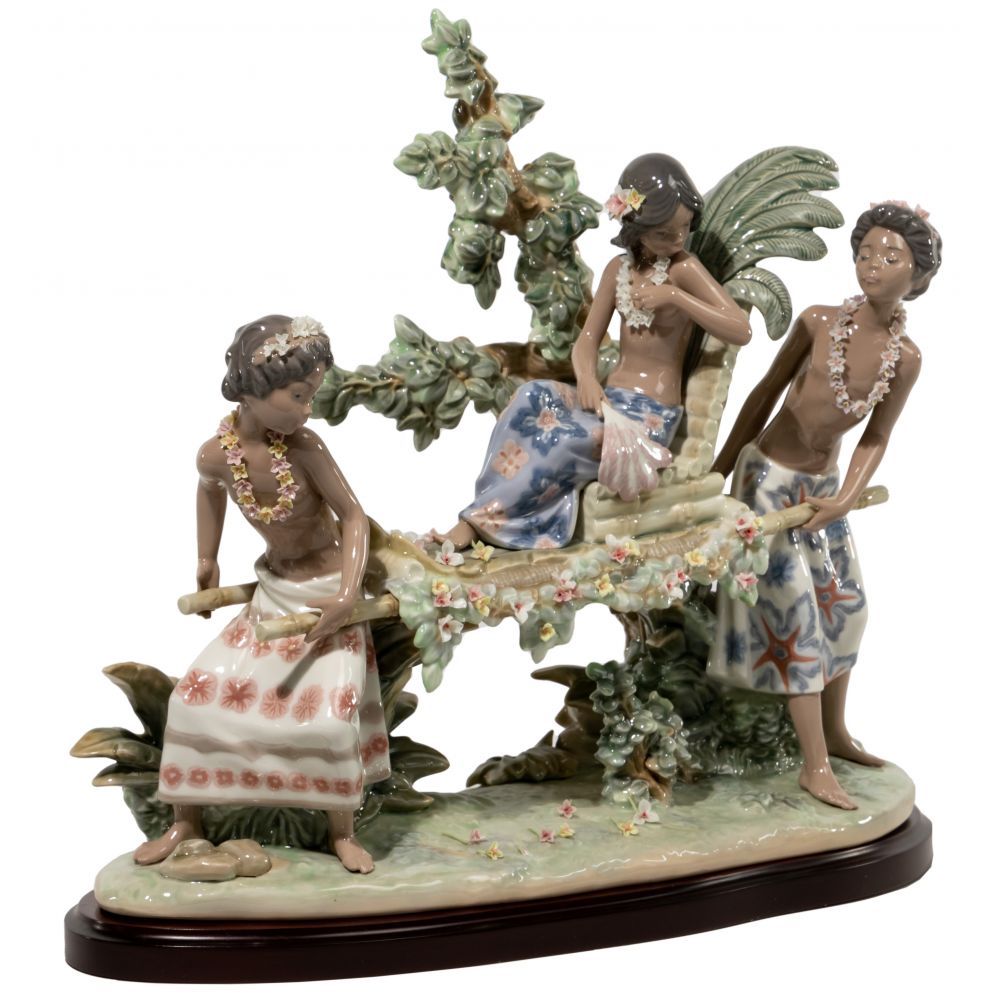 Appraisal: LLADRO HAWAIIAN FESTIVAL FIGURINERetired signed by sculptor and artist on