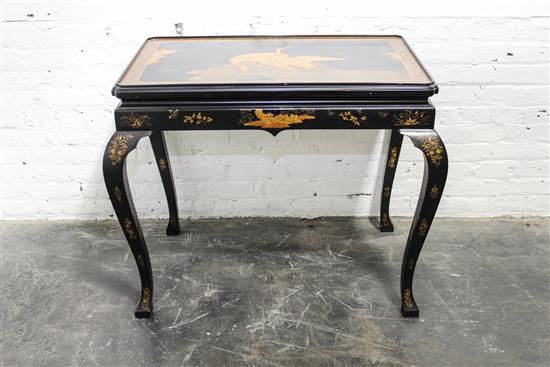 Appraisal: Sale Lot A Georgian Style Lacquered Tea Table baker th