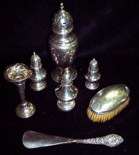 Appraisal: A sugar caster of baluster shape cm high marks indistinct