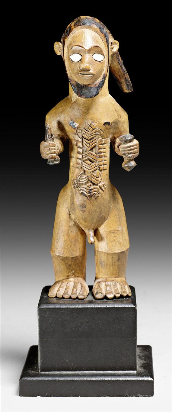 Appraisal: BEMBE FIGURE Congo H cm Provenance Serge Schoeffel Paris Bruneaf