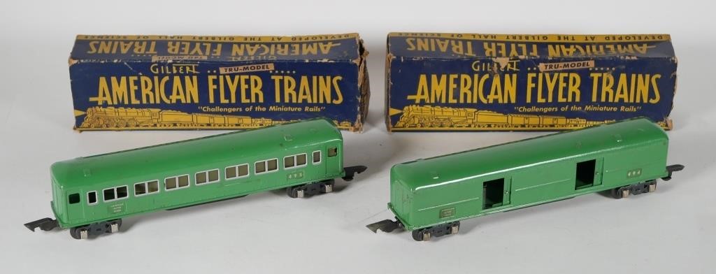 Appraisal: GILBERT AMERICAN FLYER TRAIN CARSSet of two American Flyer train