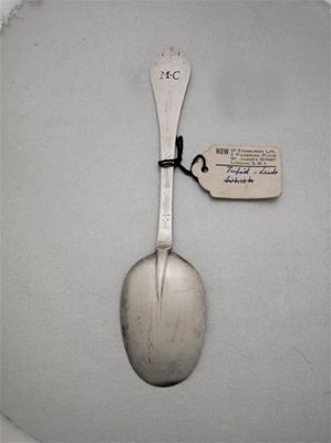 Appraisal: A William III spoon scratched 'MC' maker unascribed TG monogram