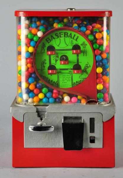 Appraisal: Baseball Player Gum Dispenser Description Dated Working Manufactured by Coast