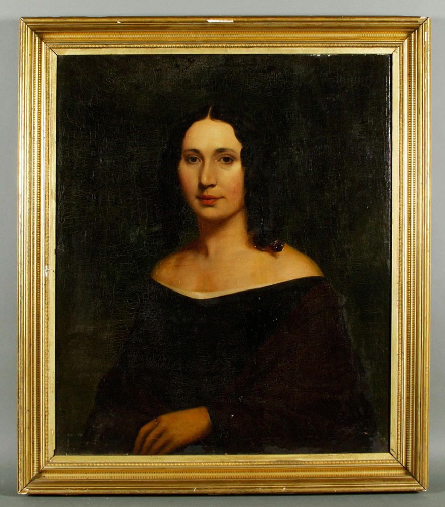 Appraisal: - th C Portrait of Marie Devereaux O C th