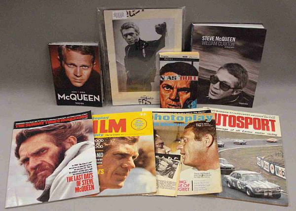 Appraisal: Books and ephemera relating to Steve McQueen including William Claxton