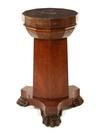 Appraisal: PEDESTAL - Circa classical period mahogany pedestal with twelve sided