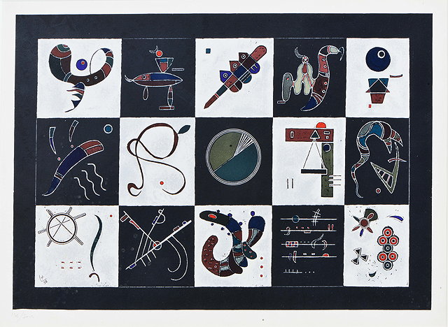 Appraisal: After Wassily Kandinsky Russian - Fifteen numbered in pencil and