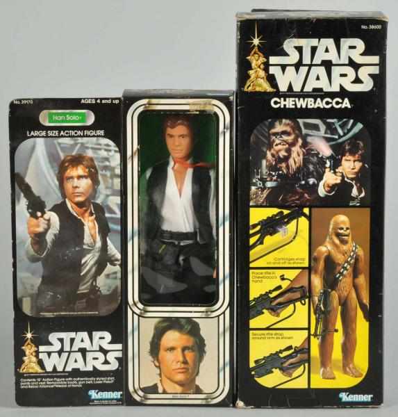 Appraisal: Lot of Star Wars -Inch Figures Description Includes Chewbacca and