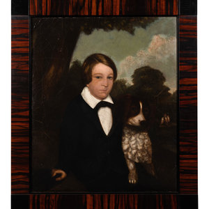 Appraisal: Joseph Goodhue Chandler American - Boy with Spaniel oil on