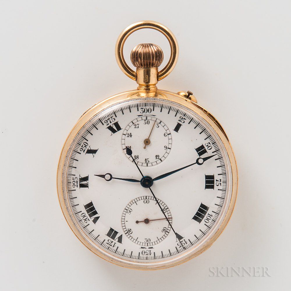 Appraisal: kt Gold Open-face Pocket Chronometer kt Gold Open-face Pocket Chronometer