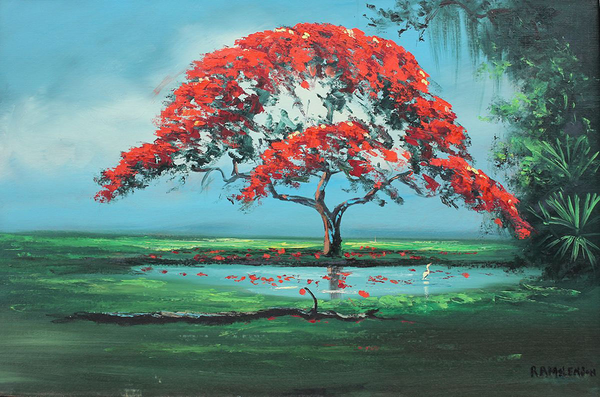 Appraisal: MCLENDON Roy American th Century Florida Highwaymen Royal Poinciana at