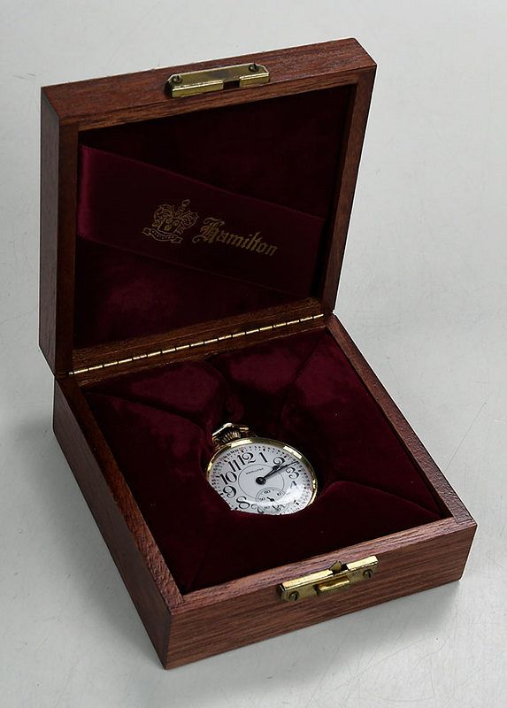 Appraisal: Modern Hamilton Pocket Watch mm case recreation of Hamilton Railway