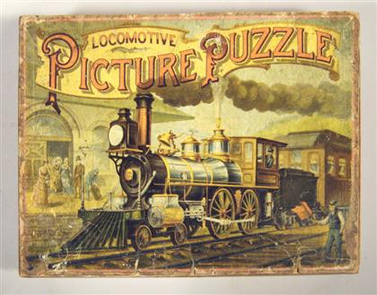 Appraisal: Lot Chromolithographic Picture Puzzle Locomotive Picture Puzzle New York McLaughlin