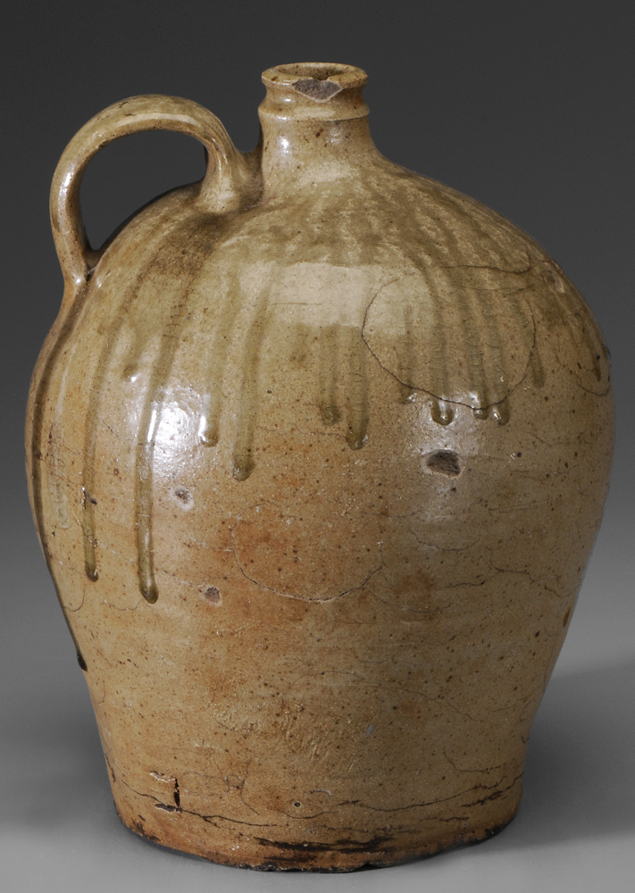 Appraisal: Edgefield Jug attributed to Abner Landrum Pottersville Stoneware Manufacturing Edgefield