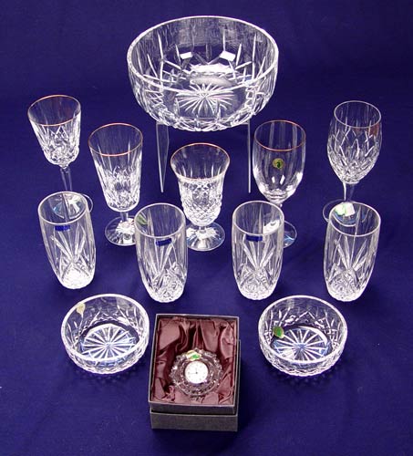 Appraisal: ASSORTED WATERFORD CRYSTAL LOT WITH ORIGINAL BOXES To include Golden