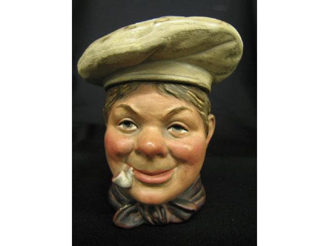 Appraisal: Victorian Figural Terra Cotta Pottery Tobacco Jar boy with pipe