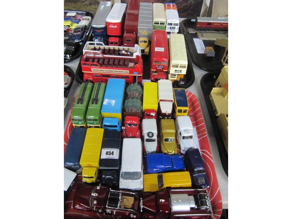 Appraisal: A lot comprising Corgi model buses Dinky articulated lorry assorted