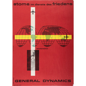 Appraisal: An Erik Nitsche Poster for Atome im Dienste des Friedens