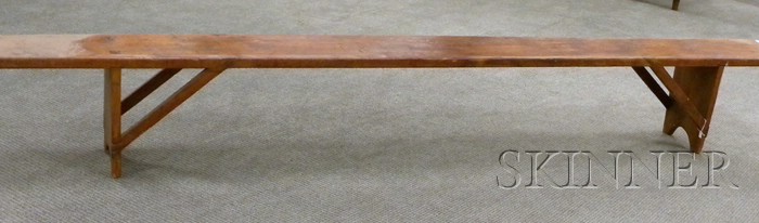 Appraisal: Long Shaker Pine Bench ht lg in