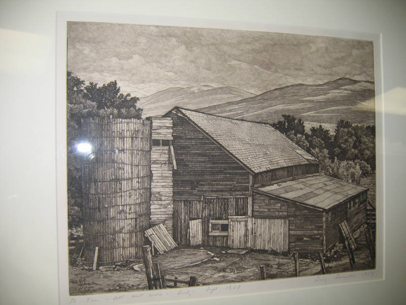 Appraisal: LUIGI LUCIONI ITALIAN AMERICAN - VERMONT SURVIVAL etching signed and