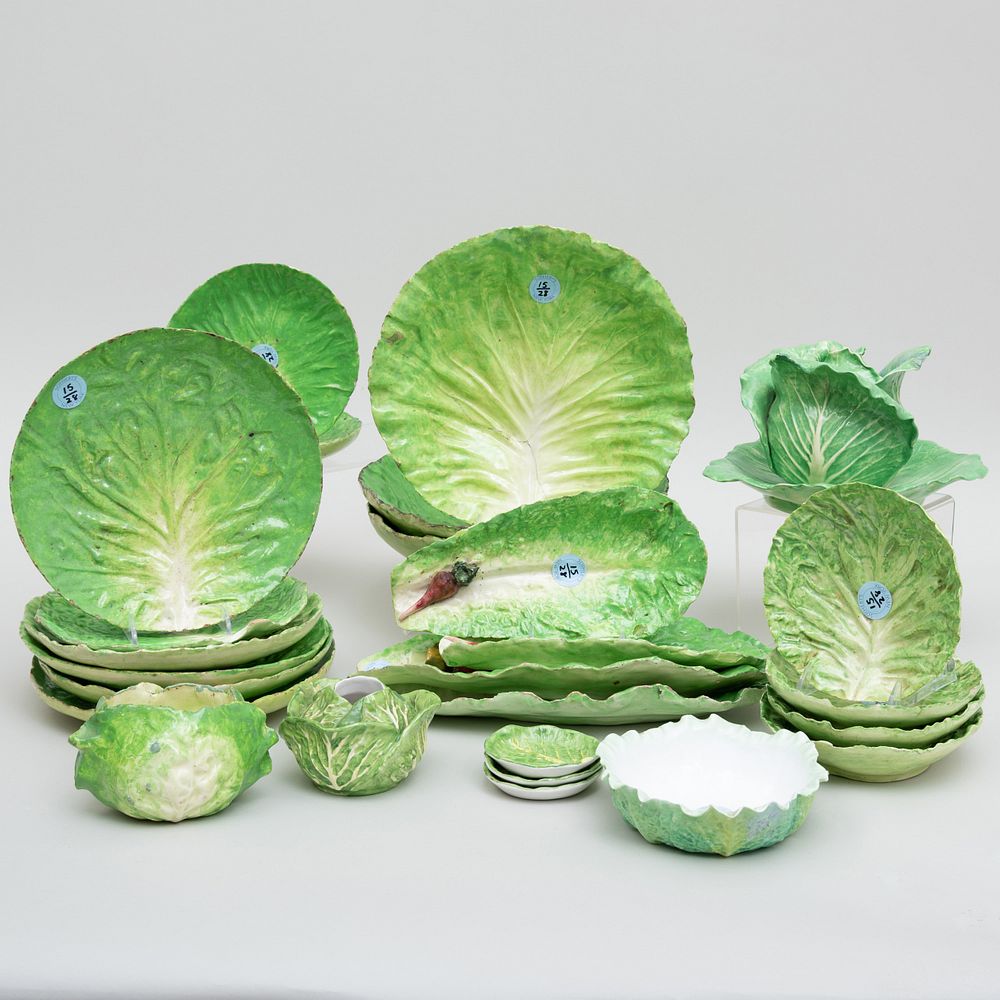 Appraisal: Small Dodie Thayer Porcelain Cabbage Tureen and Underplate and a